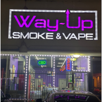 Way-Up Smoke & Vape | Smoke Shop — Hemp |Vape| Hookah| Glass & More! FM 1960 Logo