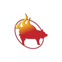 Flaming Hog's BBQ Sauce Logo