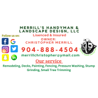 Merrill's Handyman & Landscape Design LLC. Logo