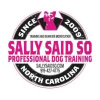 Sally Said So Professional Dog Trainer Logo