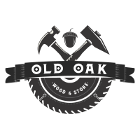 Old Oak Wood & Stone Logo