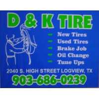 D & K Tire Logo