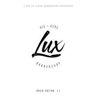 His & Hers Lux Barbershop Logo