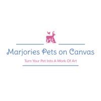 Marjories Pets on Canvas Logo