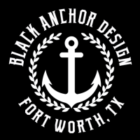 Black Anchor Design Logo