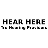 HEAR HERE Tru Hearing Providers. In Home Hearing Services Logo