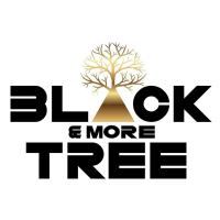 Black and more tree inc. Logo