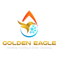 Golden Eagle Heating, Cooling And Drain Cleaning Logo