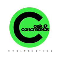 Oak & Concrete Construction Logo