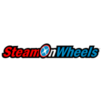 Steam on Wheels Heated Pressure Washing Logo