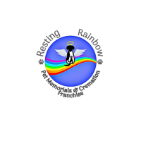 Resting Rainbow Pet Memorials and Cremation Logo