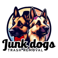 Junk Dogs Trash Removal Logo