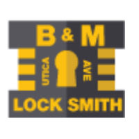 B&M Utica Ave Locksmith Logo