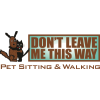 Don't Leave Me This Way Pet Sitting & Walking Logo
