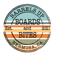 Barrels up Boards and Bites Logo