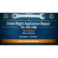 Done Right Appliance Repair and Service Logo