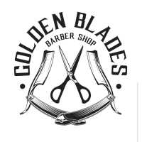 Golden Blades Barber Shop Logo
