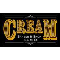 Cream Barber & Shop Logo