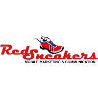 Red Sneakers Mobile Marketing Logo