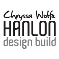 Chryssa Wolfe with Hanlon Design Build Logo