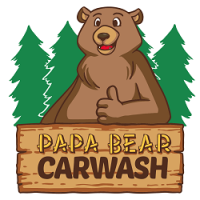 Papa Bear Car Wash Logo
