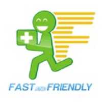 Fast and Friendly Delivery Logo