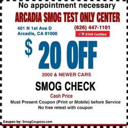 Arcadia Smog Test Only Center