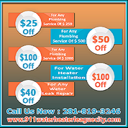 911 Water Heater League City TX