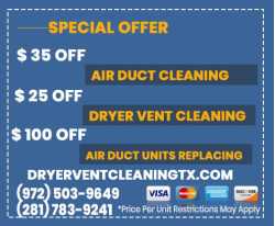 Dryer Vent Cleaning Houston TX