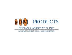 RDM Products Division, Bettag & Associates, Inc.
