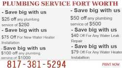 Local Plumbers Fort Worth