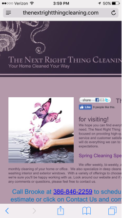 The Next Right Thing Cleaning