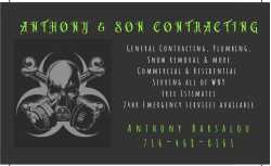 Anthony &Son Contracting