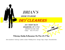 Brian's Door To Door Dry Cleaners & Laundry