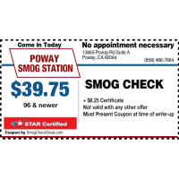Poway Smog Station Logo