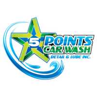 5 (Five) Points Car Wash Logo