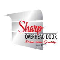 Sharp Overhead Door Service Logo
