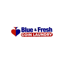 Blue & Fresh Coin Laundry Logo