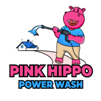 Pink Hippo Power Wash Logo