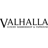 Valhalla Barbershop and Taphouse Logo