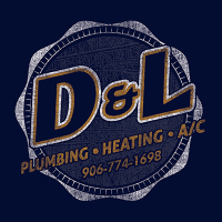 D & L Plumbing Heating & Air Conditioning Logo