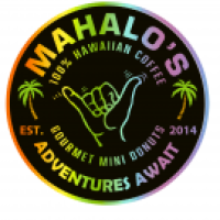 Mahalo's Coffee & Mini Donuts Logo