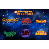 Cosmic Burrito Tequila Bar, Food Truck and catering Logo