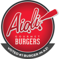 Aioli Gourmet Burgers - Fry's Location Logo