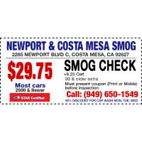 Newport And Costa Mesa Smog Logo