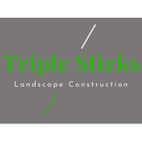 Triple Sticks Landscape Construction Logo