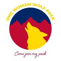 One Woman Wolf Pack Real Estate Logo