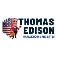 Thomas Edison Garage Doors And Gates Logo
