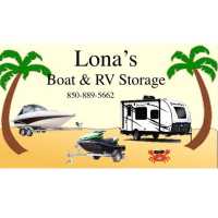 Lona’s Boat and RV Storage Logo