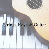 Strings Keys & Guitar Music School Logo